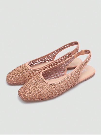 👡🌸 Women's Woven Slingback Sandals – 50% OFF! Chic woven detail, elegant slingback, comfortable flat sole – perfect for work & weekend. 🔥✨