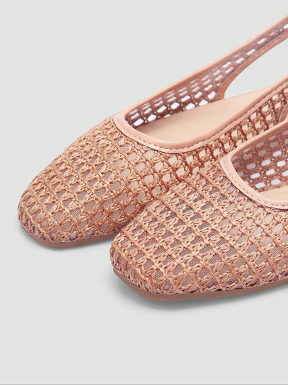 👡🌸 Women's Woven Slingback Sandals – 50% OFF! Chic woven detail, elegant slingback, comfortable flat sole – perfect for work & weekend. 🔥✨