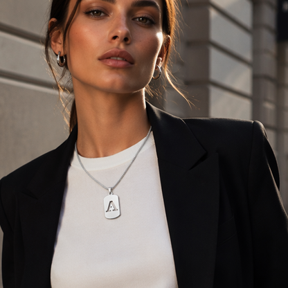 Minimal Initial Necklace for Women & Men