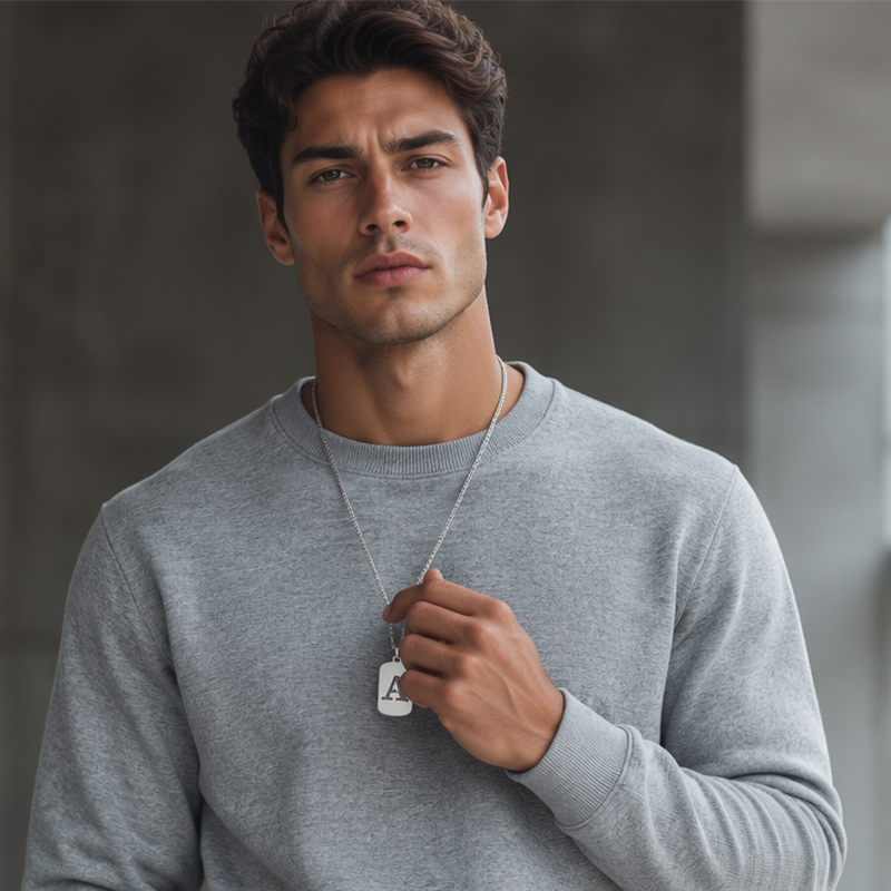 Minimal Initial Necklace for Women & Men