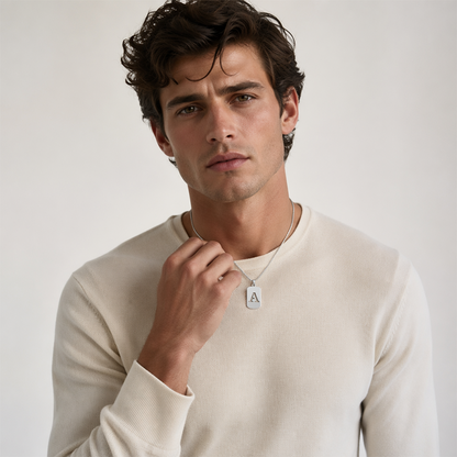 Minimal Initial Necklace for Women & Men