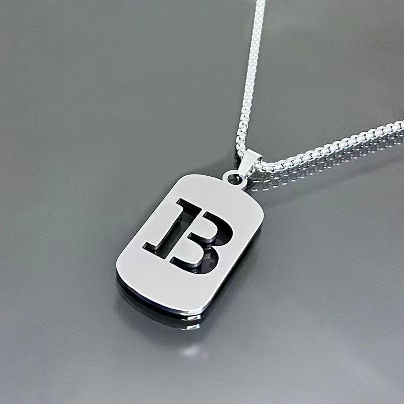 Minimal Initial Necklace for Women & Men