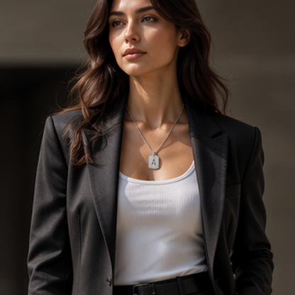 Minimal Initial Necklace for Women & Men