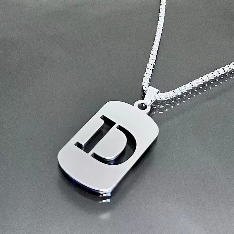 Minimal Initial Necklace for Women & Men