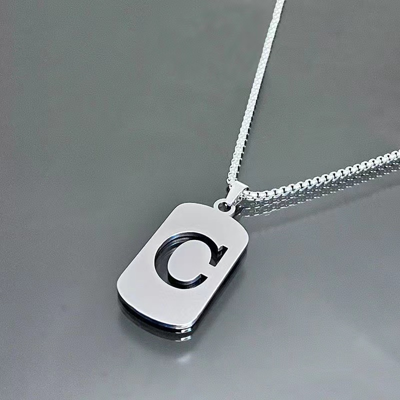 Minimal Initial Necklace for Women & Men