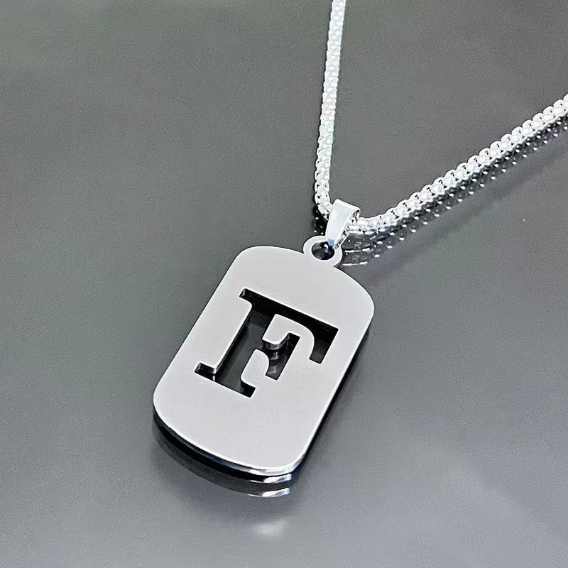 Minimal Initial Necklace for Women & Men