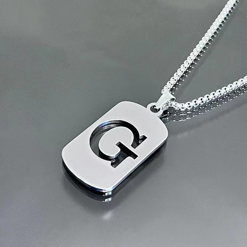 Minimal Initial Necklace for Women & Men