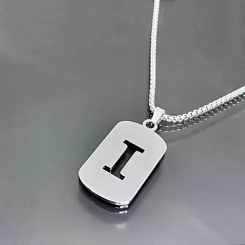 Minimal Initial Necklace for Women & Men