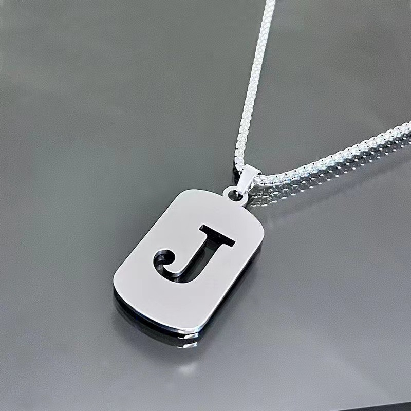 Minimal Initial Necklace for Women & Men