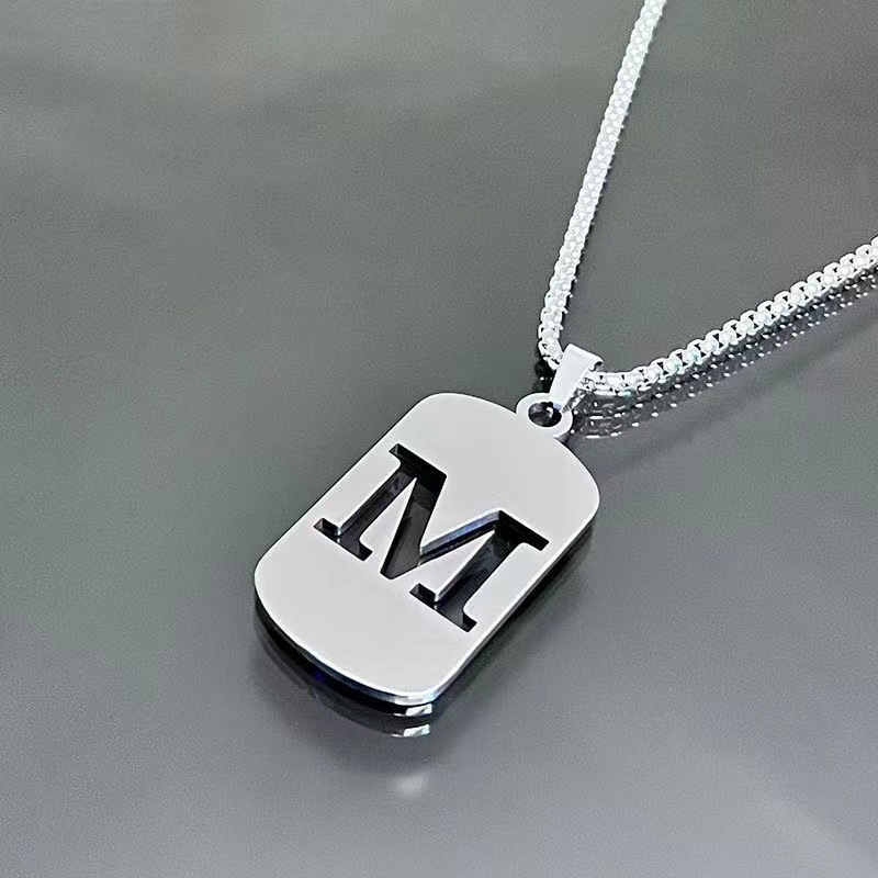 Minimal Initial Necklace for Women & Men