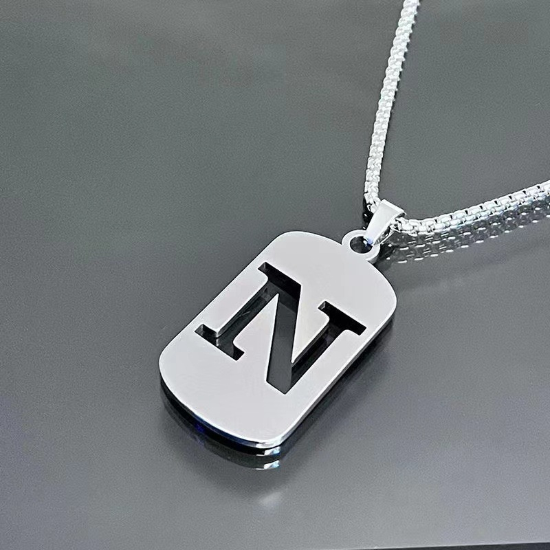 Minimal Initial Necklace for Women & Men