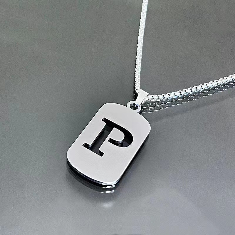 Minimal Initial Necklace for Women & Men