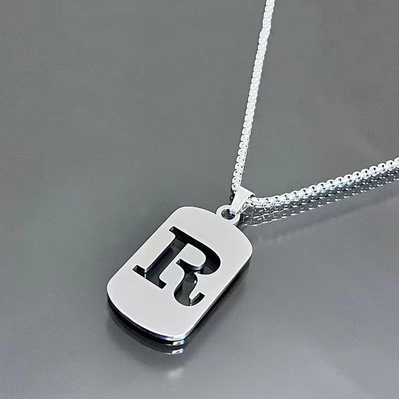 Minimal Initial Necklace for Women & Men