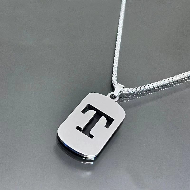 Minimal Initial Necklace for Women & Men