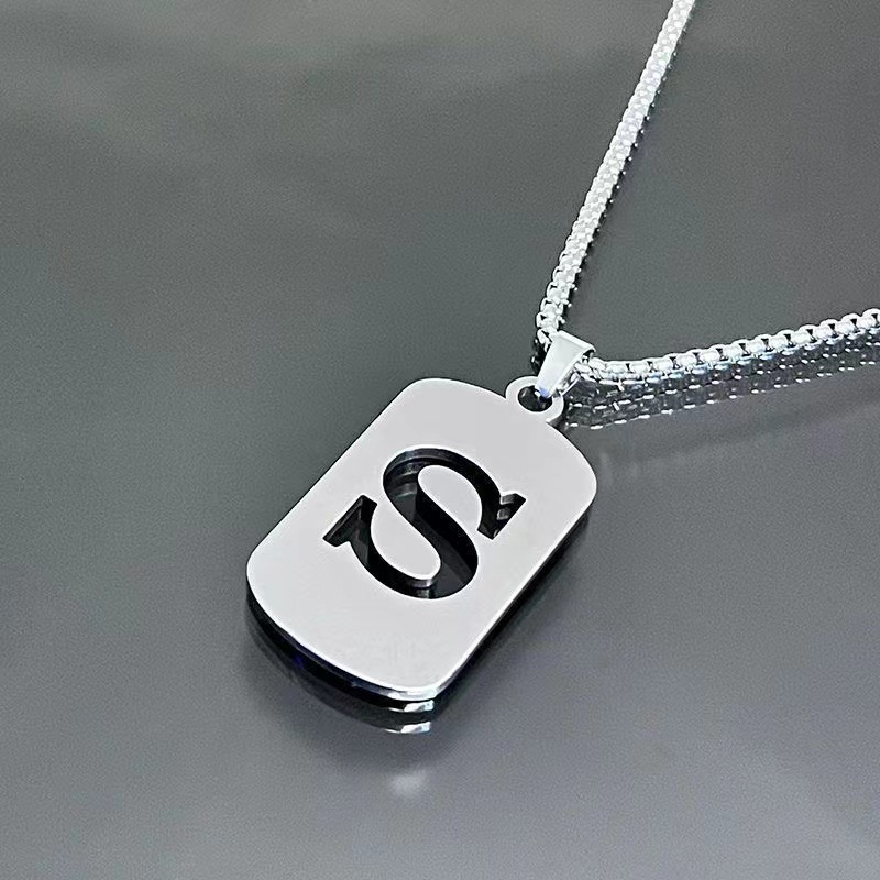 Minimal Initial Necklace for Women & Men