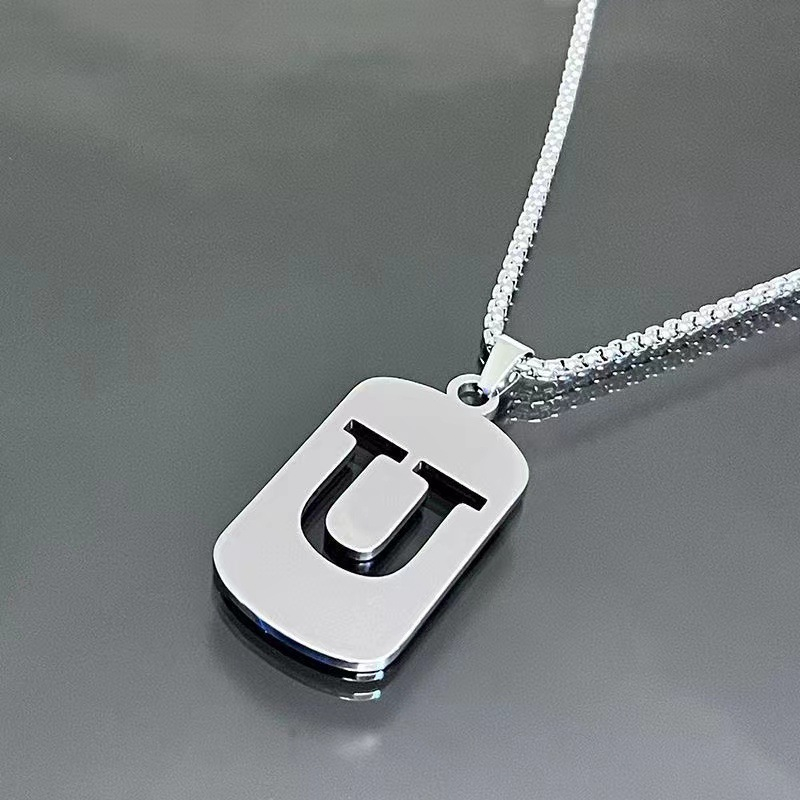 Minimal Initial Necklace for Women & Men