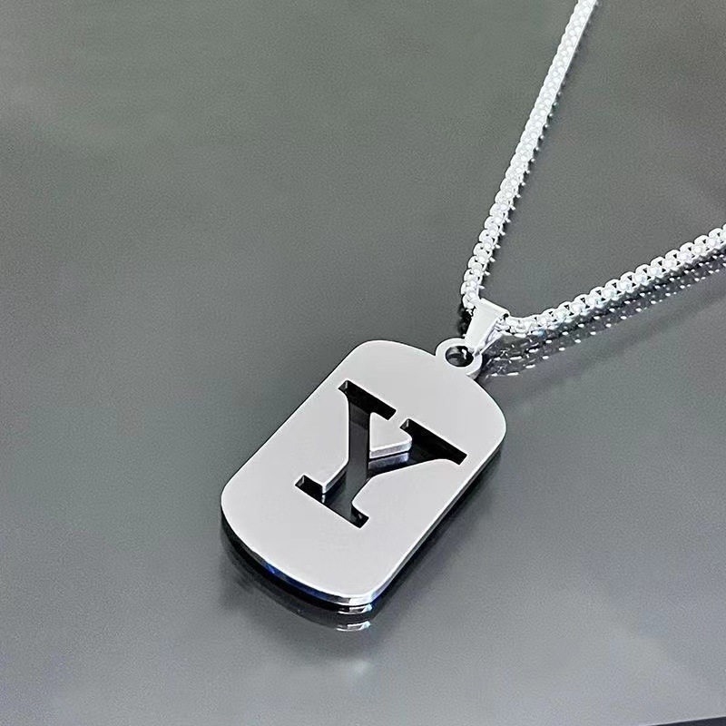 Minimal Initial Necklace for Women & Men