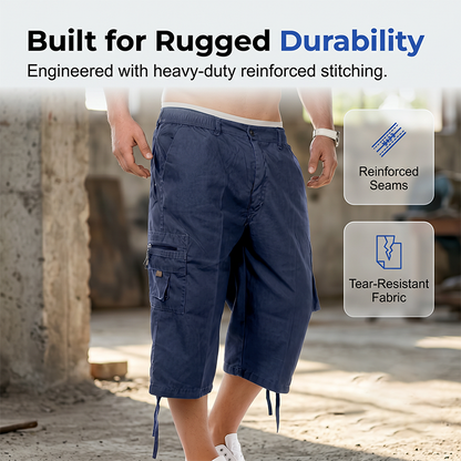 Men's Multi-Pocket Capri Pants