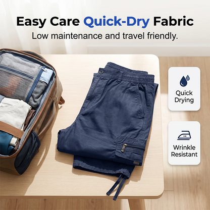 Men's Multi-Pocket Capri Pants