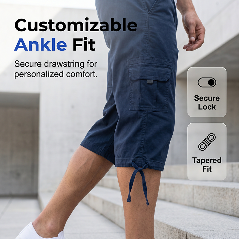 Men's Multi-Pocket Capri Pants