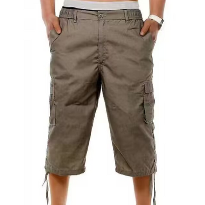 Men's Multi-Pocket Capri Pants