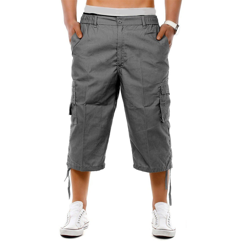 Men's Multi-Pocket Capri Pants