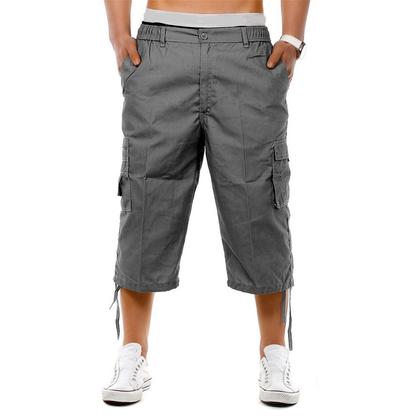 Men's Multi-Pocket Capri Pants