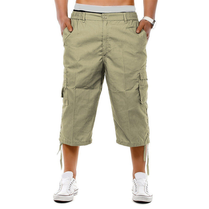Men's Multi-Pocket Capri Pants