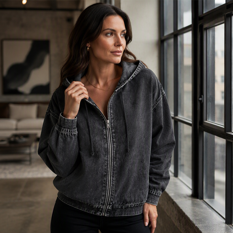 🎁New Arrivals 50% OFF💥Women's Relaxed Zip Hoodie Jacket – Relaxed Fit Everyday Layer For Effortless Casual Style 🤍