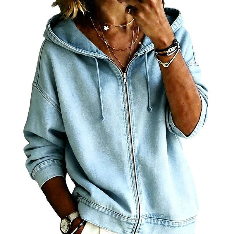 🎁New Arrivals 50% OFF💥Women's Relaxed Zip Hoodie Jacket – Relaxed Fit Everyday Layer For Effortless Casual Style 🤍