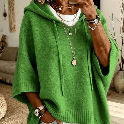 ✨Women's Hooded Drawstring Knit Pullover