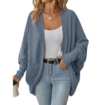 ☀️🧥New Arrivals - Open Front Batwing Cardigan – Breezy Layer for Work, Travel & Casual Outings