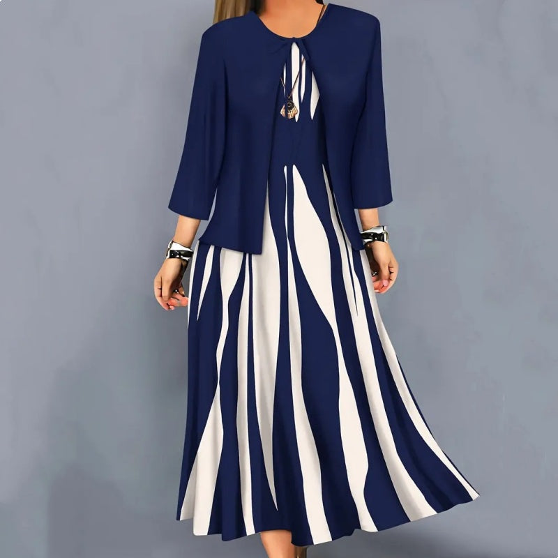 Women's 2-Piece Sleeveless Dress and Cardigan Set
