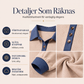🍂Höstnyheter| Damstickad topp med kontrasterande denimmudd