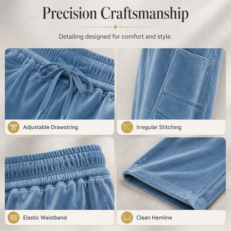 ✨ Easy Everyday Comfort | Women's Relaxed Wide-Leg Drawstring Pants