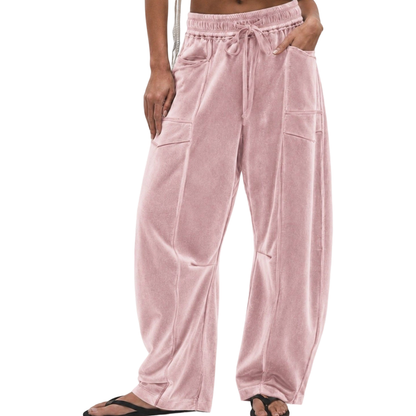 ✨ Easy Everyday Comfort | Women's Relaxed Wide-Leg Drawstring Pants