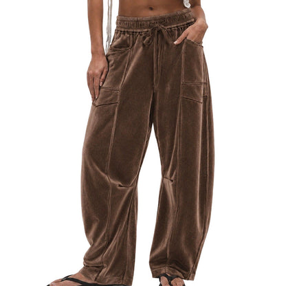 ✨ Easy Everyday Comfort | Women's Relaxed Wide-Leg Drawstring Pants