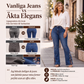 🎉NYHETER 2026✨|Högmidjade flare-jeans med broderade detaljer