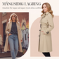 🍂Nya höstnyheter|Kvinnors lediga dubbelknäppt trenchcoat