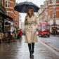 🍂Nya höstnyheter|Kvinnors lediga dubbelknäppt trenchcoat