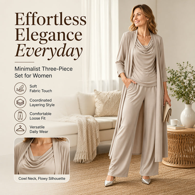 ✨ Premium Comfort | Women's Elegant 3-Piece Casual Set⚡Free shipping
