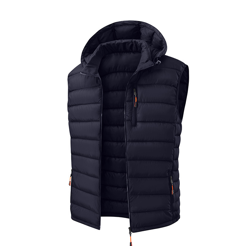❄️ Cold-Weather Comfort | Men's Padded Vest with Detachable Hood ⚡ Free Shipping