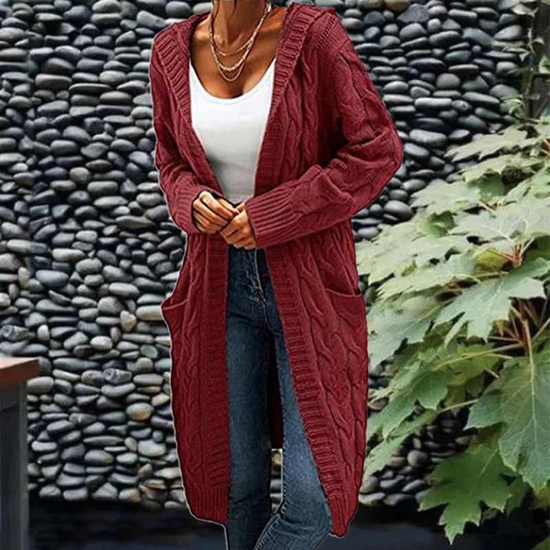 Gift Choice -Women's Long Knit Cardigan Coat