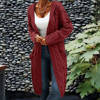 Gift Choice -Women's Long Knit Cardigan Coat