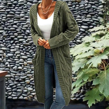 Gift Choice -Women's Long Knit Cardigan Coat