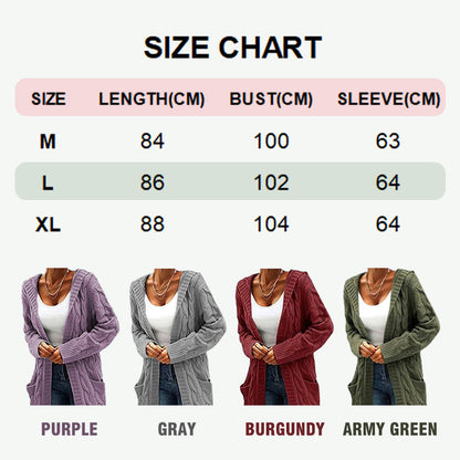 Gift Choice -Women's Long Knit Cardigan Coat