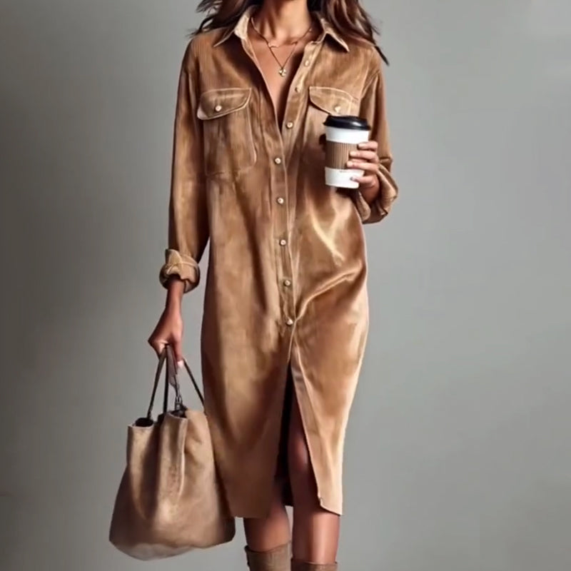 Women's Casual Fashion Shirt Dress