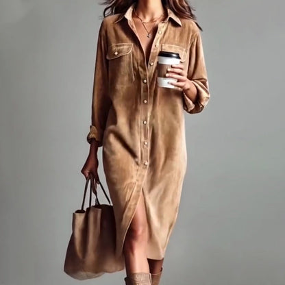 Women's Casual Fashion Shirt Dress