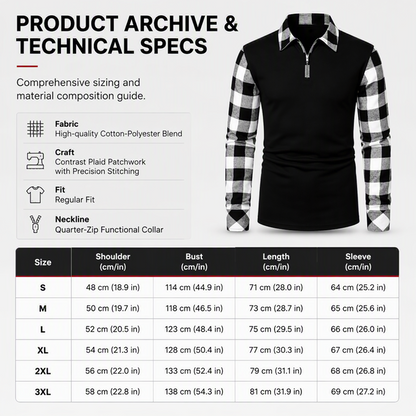 Bestseller🏆Men's Casual Long Sleeve Half-Zip Shirt