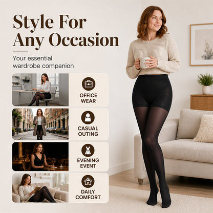 ✨ Smooth Everyday Comfort | Women's Run-Resistant Ultra-Sheer Invisible Pantyhose